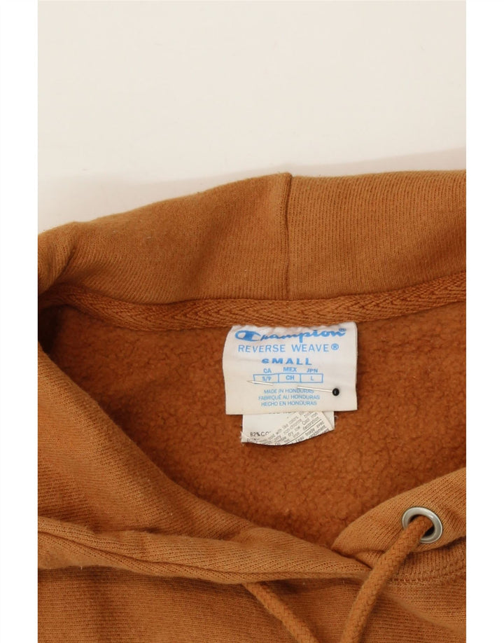 CHAMPION Womens Hoodie Jumper UK 10 Small Brown Cotton Vintage Champion and Second-Hand Champion from Messina Hembry 