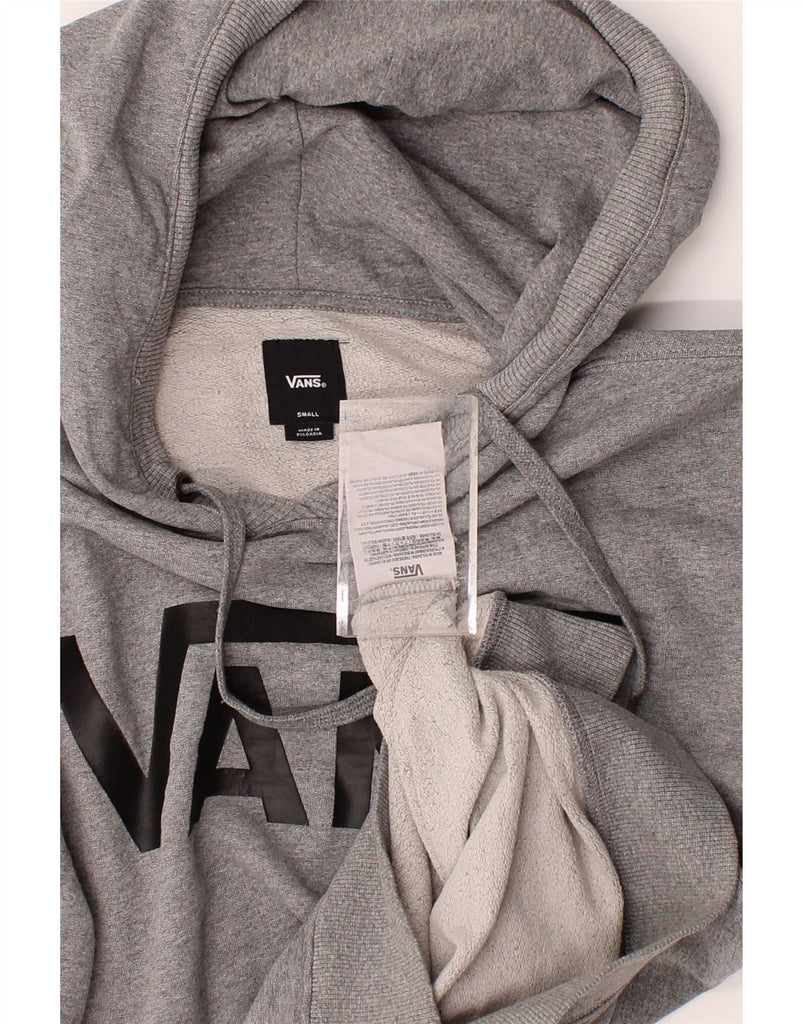 VANS Mens Graphic Hoodie Jumper Small Grey Cotton Vintage Vans and Second-Hand Vans from Messina Hembry 