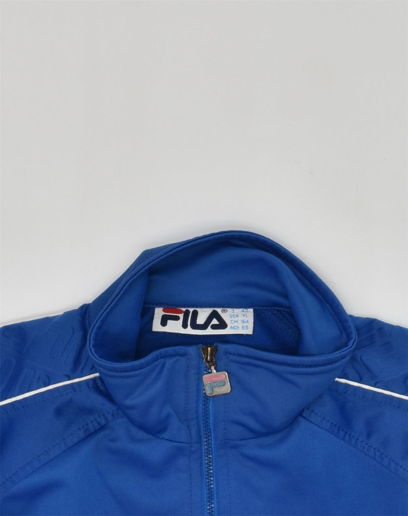 FILA Boys Tracksuit Top Jacket 15-16 Years Blue Polyester | Vintage Fila | Thrift | Second-Hand Fila | Used Clothing | Messina Hembry 