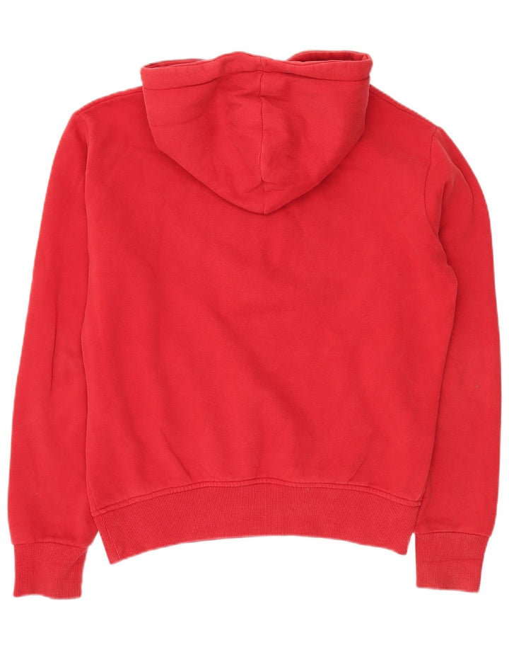 SUPERDRY Mens Graphic Hoodie Jumper Medium Red Cotton