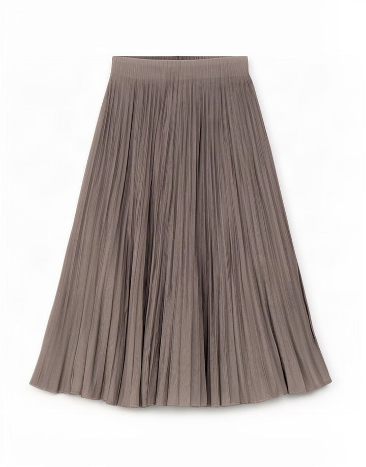 Zara Womens Pleated Skirt XS W24 Grey Polyester
