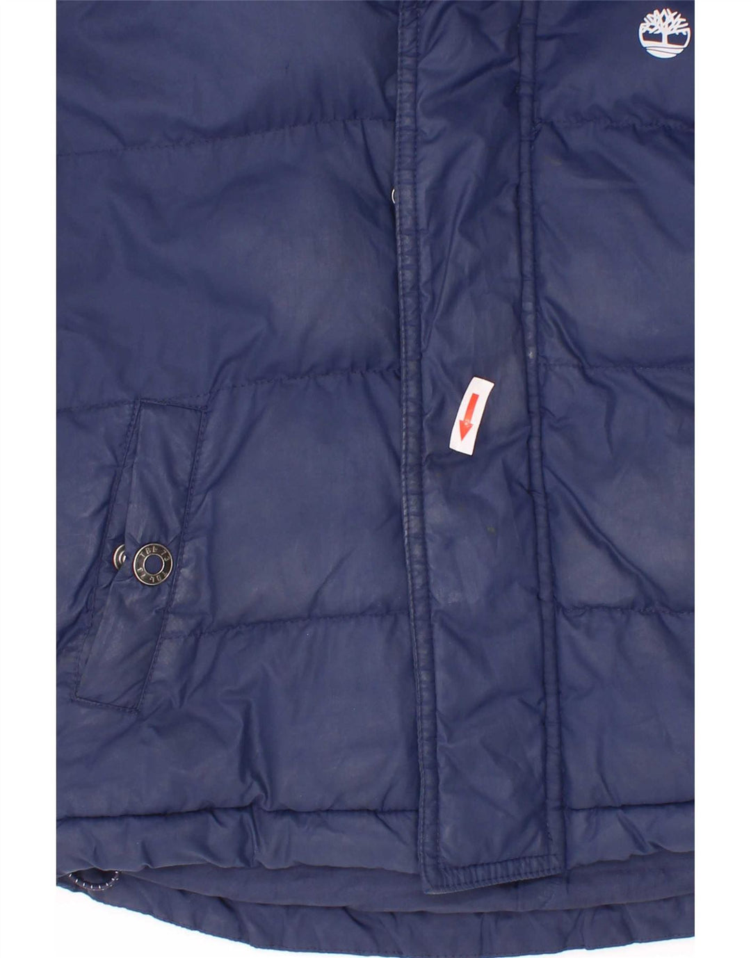 Timberland Boys Hooded Padded Jacket 4-5 Years Navy Blue Polyester