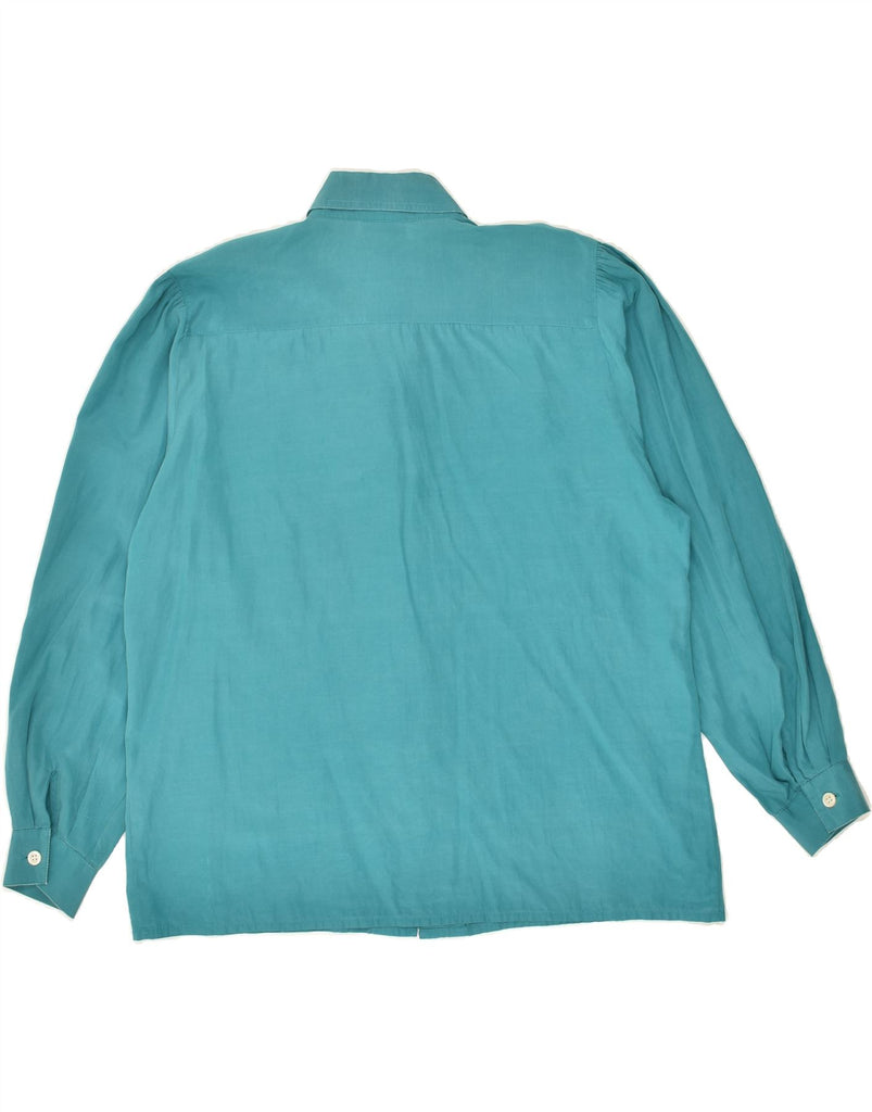 VINTAGE Womens Shirt UK 18 XL Turquoise | Vintage Vintage | Thrift | Second-Hand Vintage | Used Clothing | Messina Hembry 