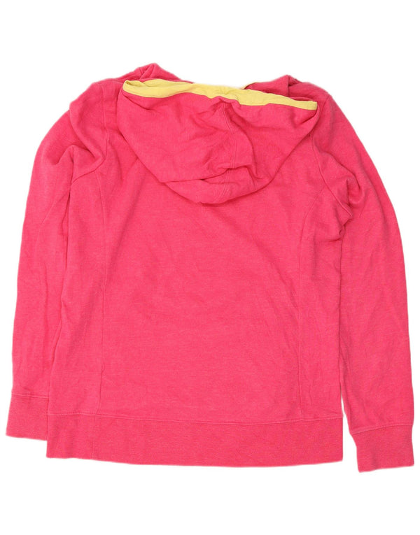 The North Face Womens Hooded Graphic Hoodie Jumper UK 12 Medium Pink Sports