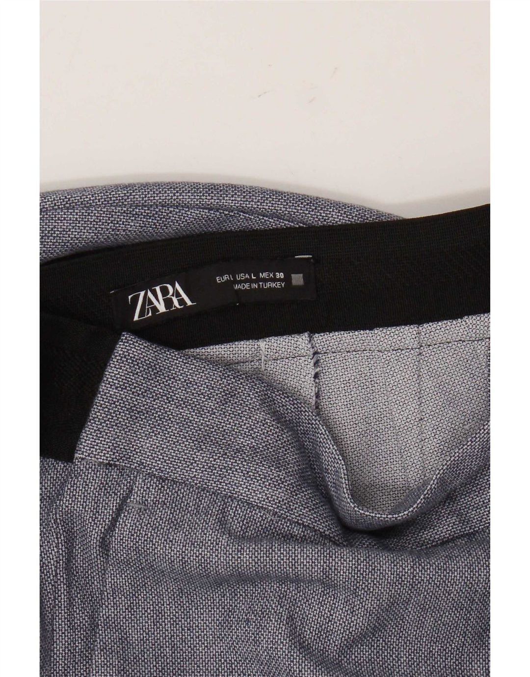 Zara Womens Regular Chino Trousers Large W30 L27 Blue
