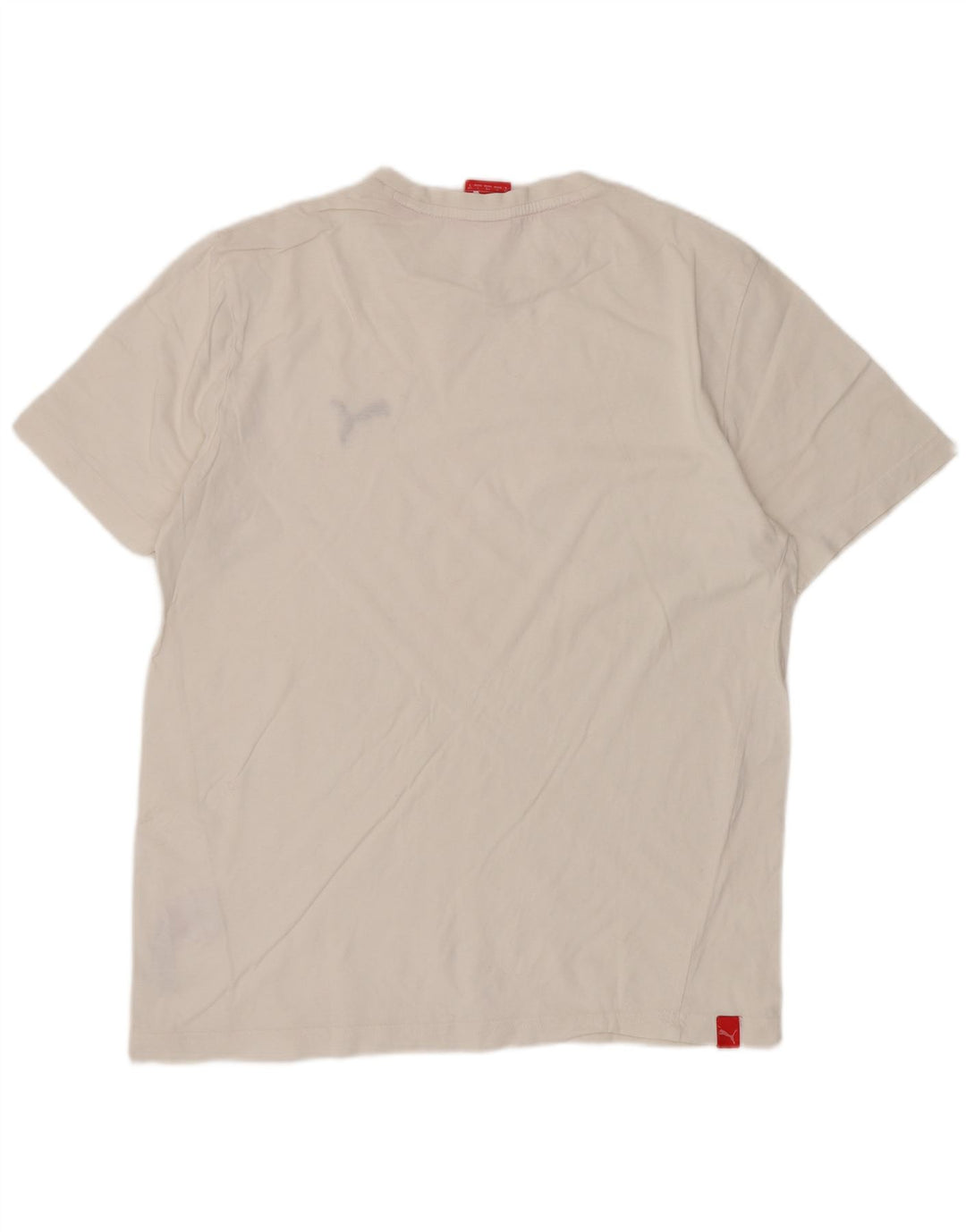 Puma Mens T-Shirt Top Small White Cotton