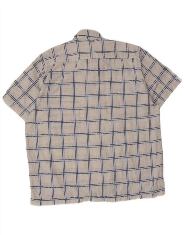 Rohan Mens Short Sleeve Shirt Large White Check Polyester