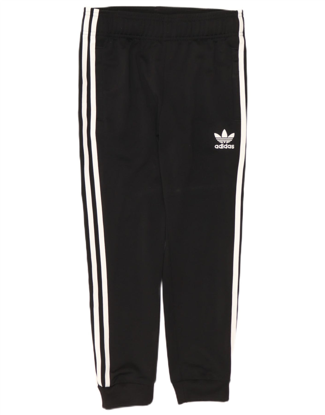 ADIDAS Boys Tracksuit Trousers Joggers 9-10 Years Black