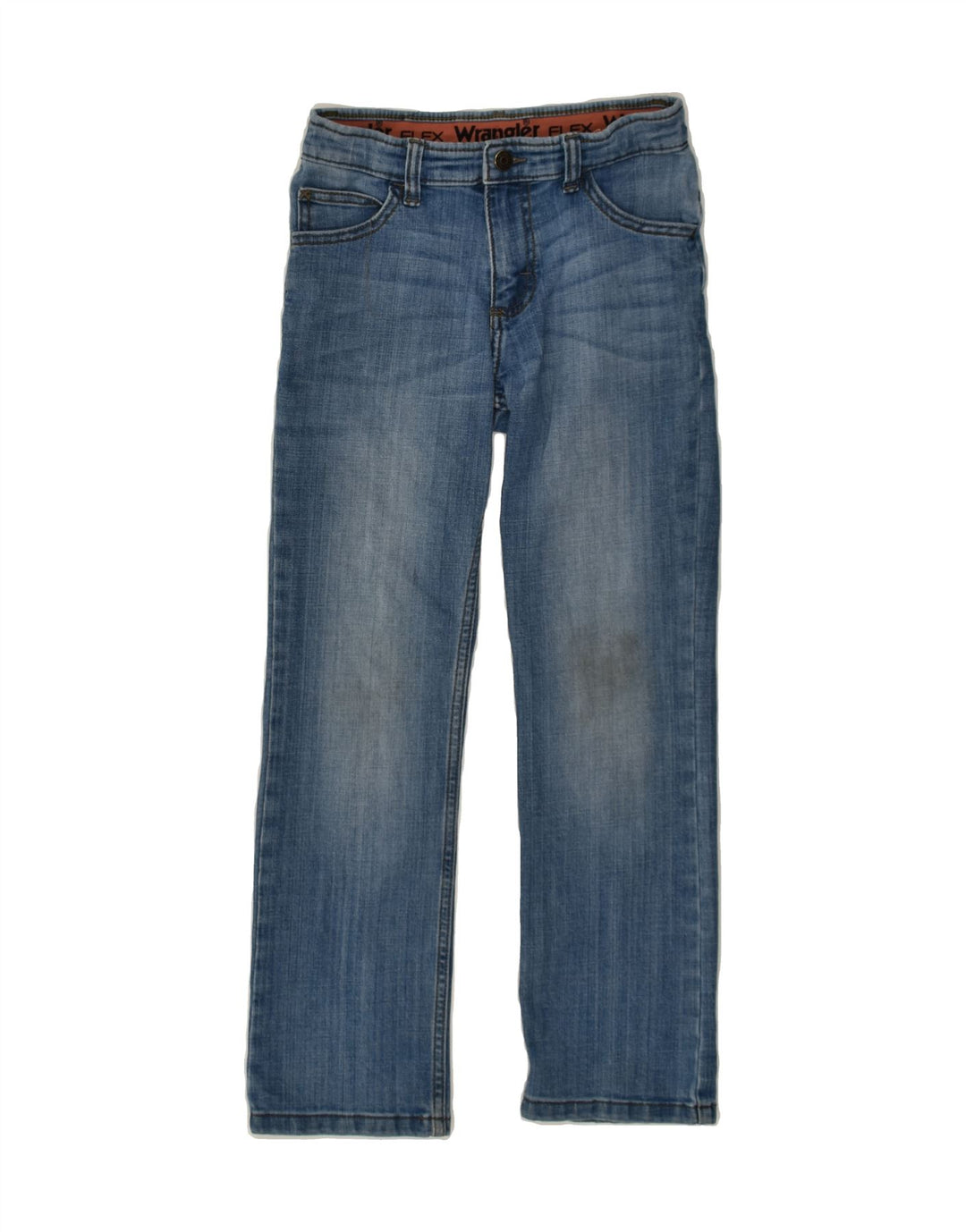WRANGLER Boys Regular Straight Jeans 9-10 Years W26 L24 Blue Cotton | Vintage Wrangler | Thrift | Second-Hand Wrangler | Used Clothing | Messina Hembry 