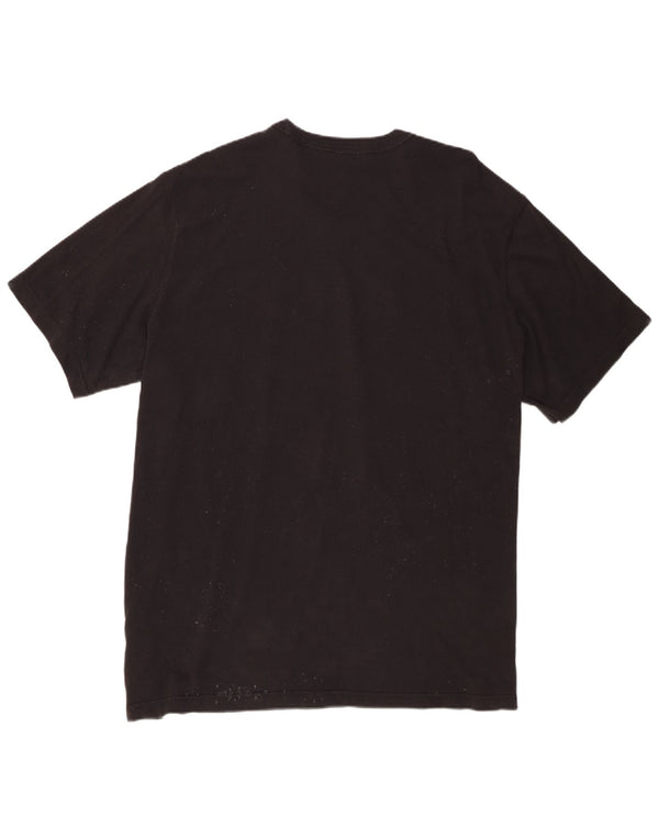 Adidas Mens Graphic T-Shirt Top 2XL Black Cotton