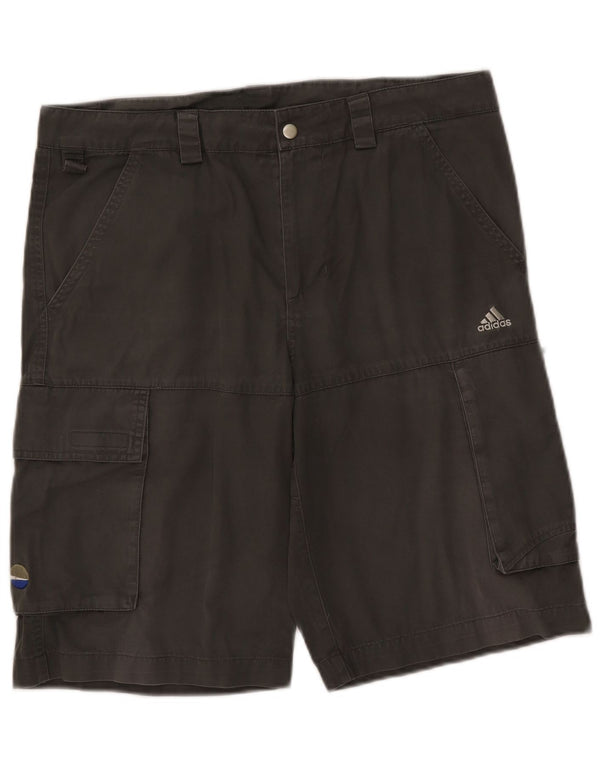 Adidas Mens Cargo Shorts Medium W34 Grey Cotton