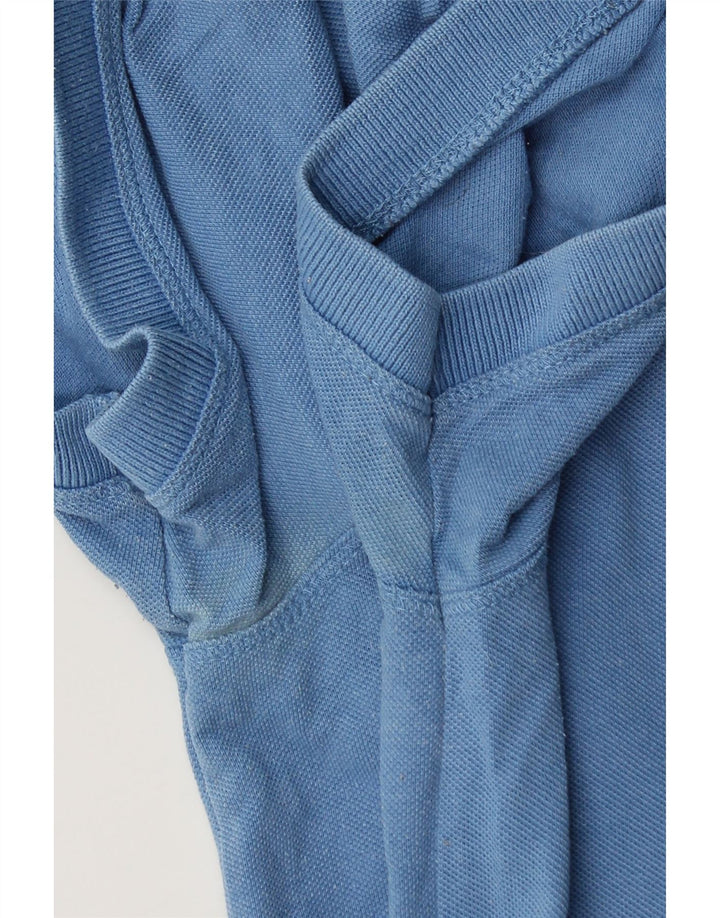 ALL SAINTS Mens Polo Shirt Small Blue Cotton