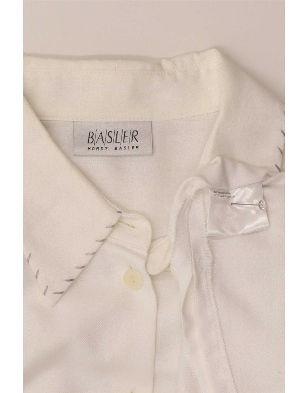 Basler Womens Shirt Blouse EU 44 XL White Viscose
