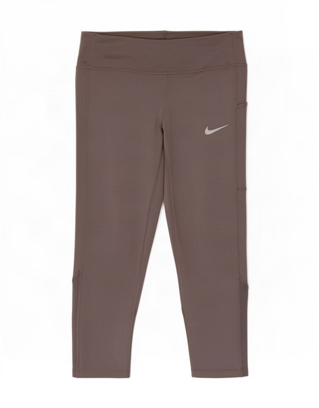 Nike Womens Dri Fit Capri Leggings UK 10 Small Grey