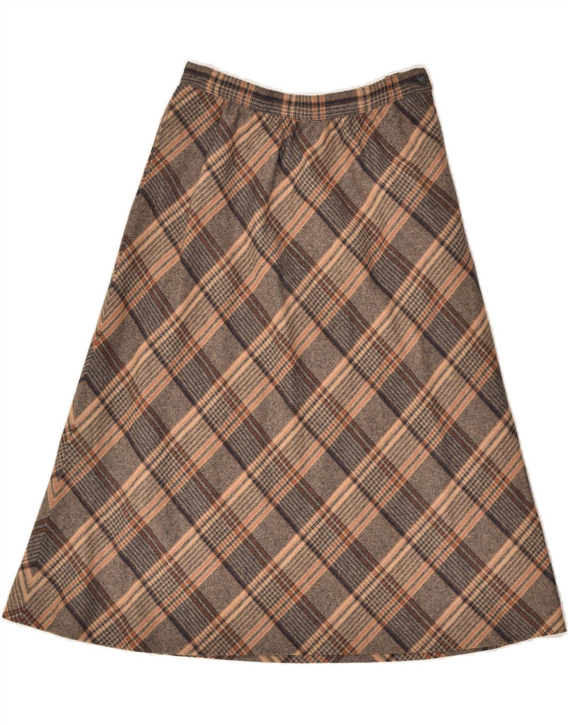 PENDLETON Womens A-Line Skirt W 26 Small Brown Check | Vintage Pendleton | Thrift | Second-Hand Pendleton | Used Clothing | Messina Hembry 