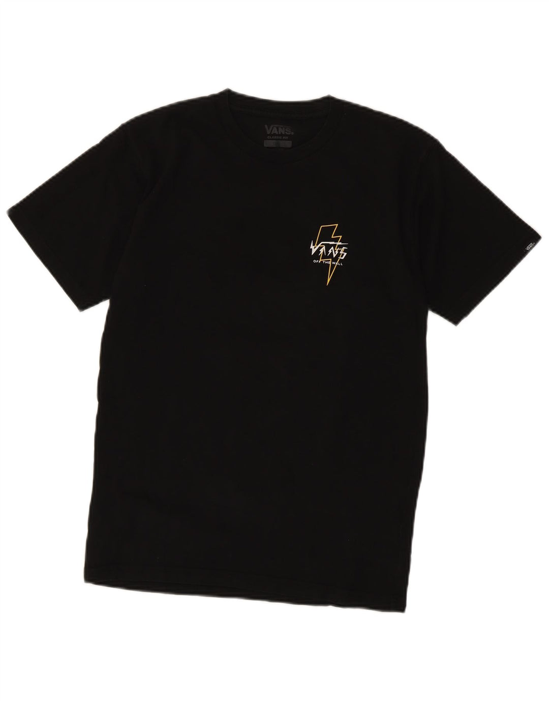 Vans Mens Classic Fit Graphic T-Shirt Top Small Black