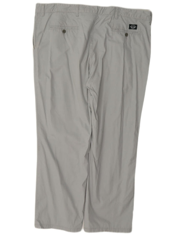 Dockers Mens Pegged Chino Trousers W42 L29 Grey