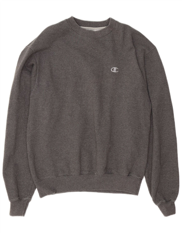 Champion Mens Sweatshirt Jumper Medium Grey Cotton