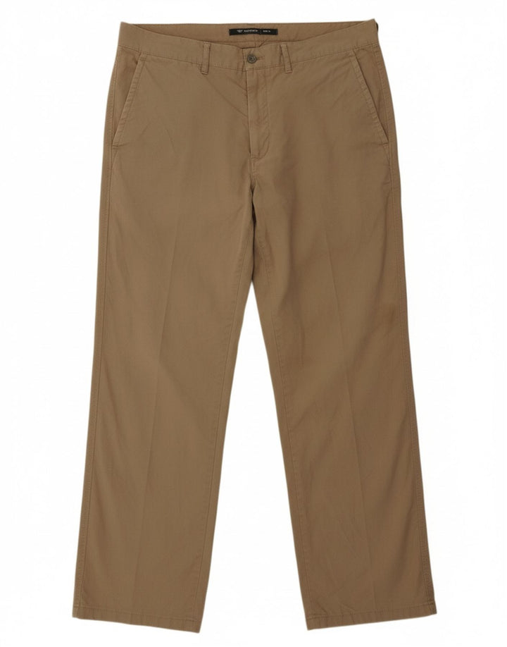 DOCKERS Mens Slim Chino Trousers W38 L31 Khaki Cotton