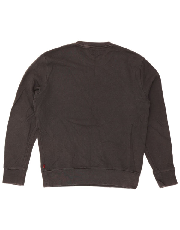 Levi's Mens San Francisco Graphic Sweatshirt Jumper Medium Black Cotton