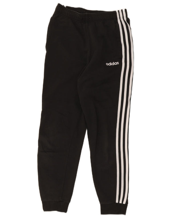 Adidas Mens Tracksuit Trousers Joggers Small  Black Cotton