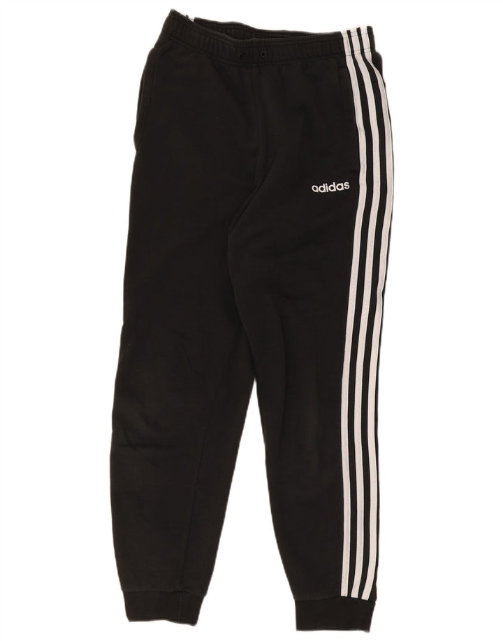 Adidas Mens Tracksuit Trousers Joggers Small  Black Cotton