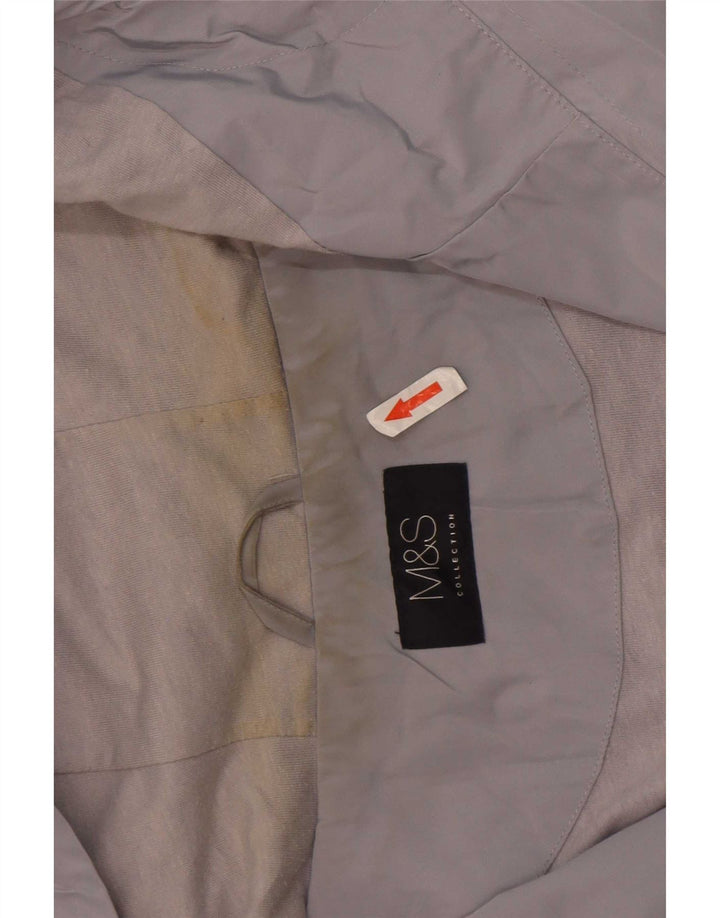 Marks & Spencer Womens Hooded Oversized Windbreaker Jacket UK 18 XL Grey
