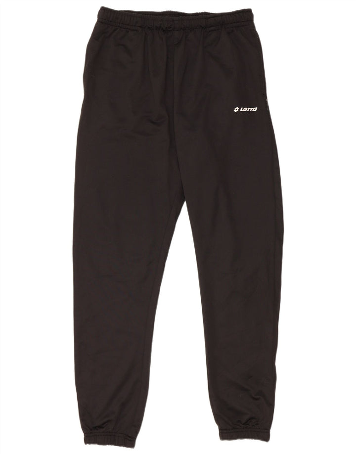 Lotto Mens Tracksuit Trousers Joggers Large Black Polyester