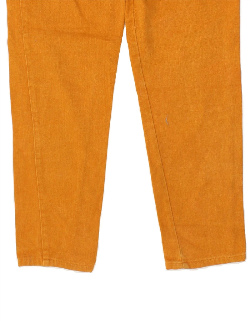 DUK Womens Tapered Casual Trousers IT 44 Medium W28 L29 Orange Cotton Vintage DUK and Second-Hand DUK from Messina Hembry 