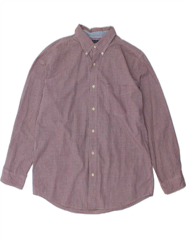 CHAPS Mens Grant Fit Checked  Flannel Shirt Large Red Check Cotton Vintage Chaps and Second-Hand Chaps from Messina Hembry 