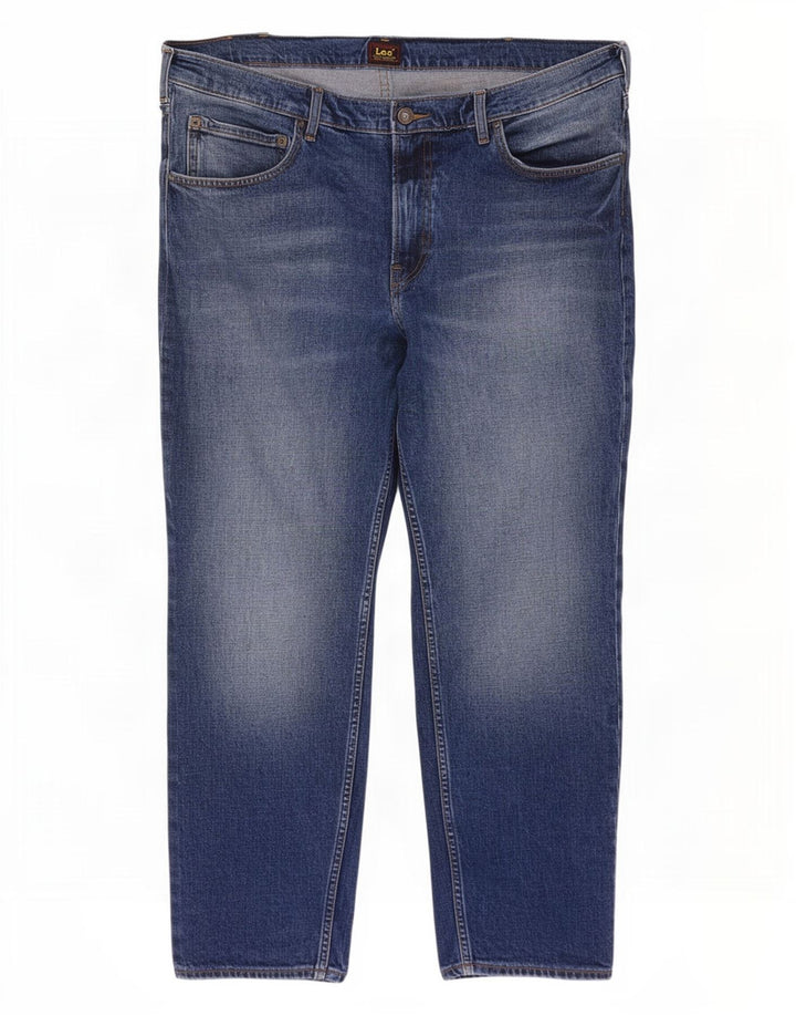 Lee Mens Rider Cropped Jeans W40 L27 Blue Cotton