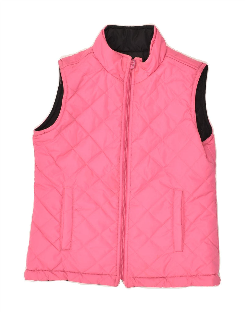 TOMMY HILFIGER Girls Reversible Gilet 11-12 Years Small Pink Polyester | Vintage Tommy Hilfiger | Thrift | Second-Hand Tommy Hilfiger | Used Clothing | Messina Hembry 