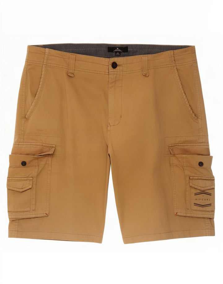 Rip Curl Mens Cargo Shorts W36 Large Brown Cotton