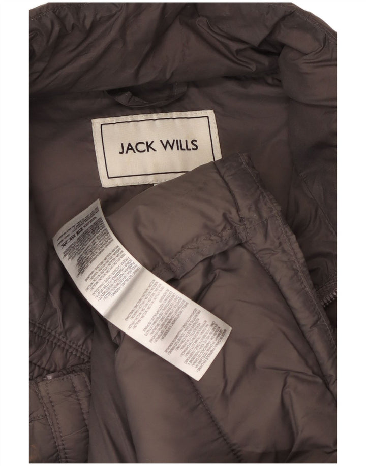Jack Wills Mens Padded Gilet UK 40 Large Grey Nylon