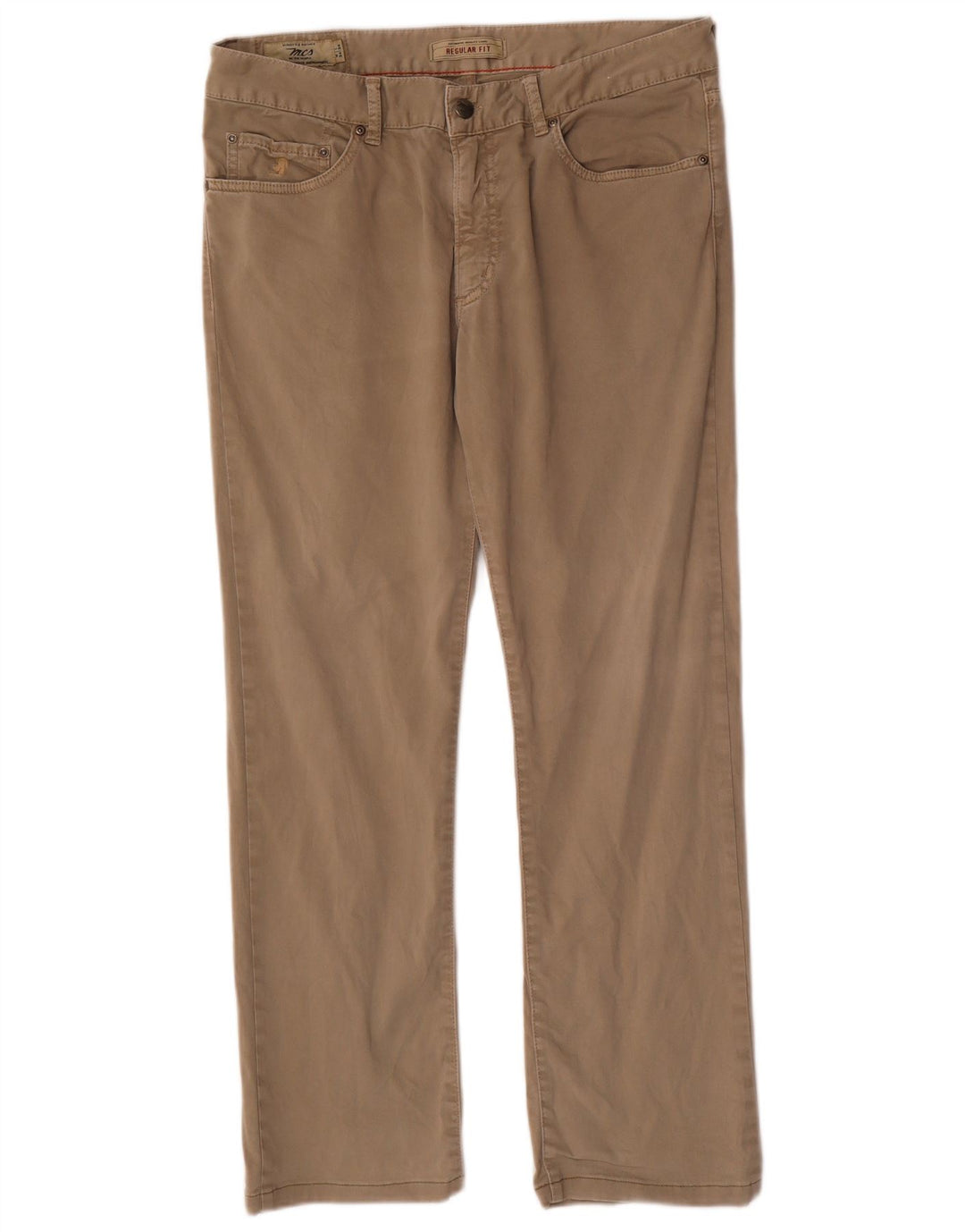 Marlboro Classics Mens Straight Chino Trousers W34 L29 Beige