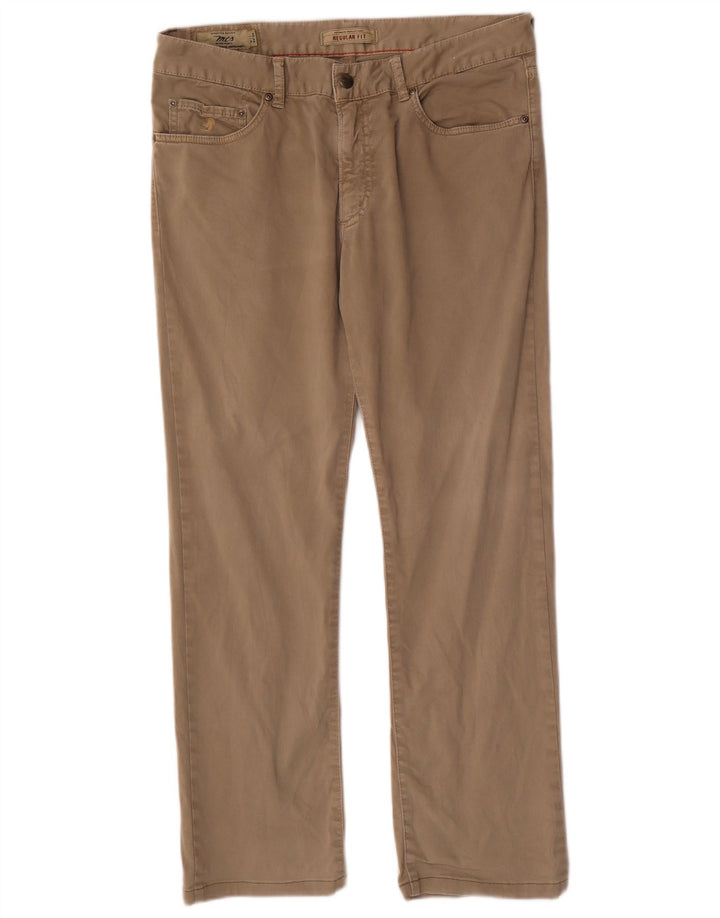 Marlboro Classics Mens Straight Chino Trousers W34 L29 Beige