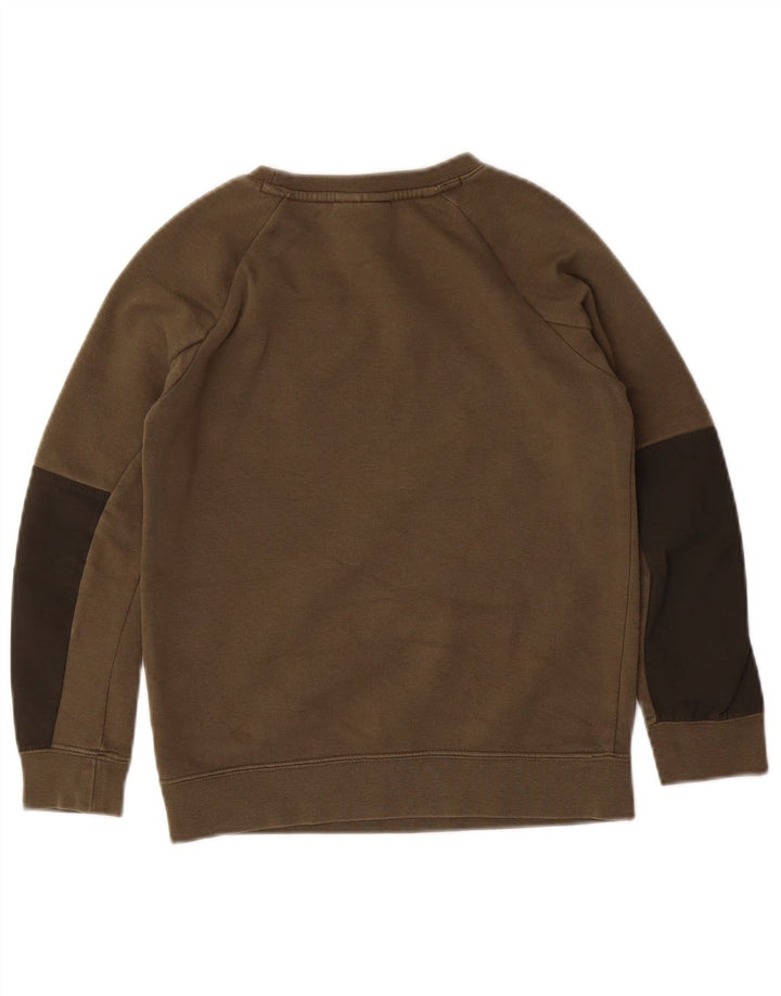 Nike Boys Air Max Sweatshirt Jumper 8-9 Years Small Khaki Colourblock
