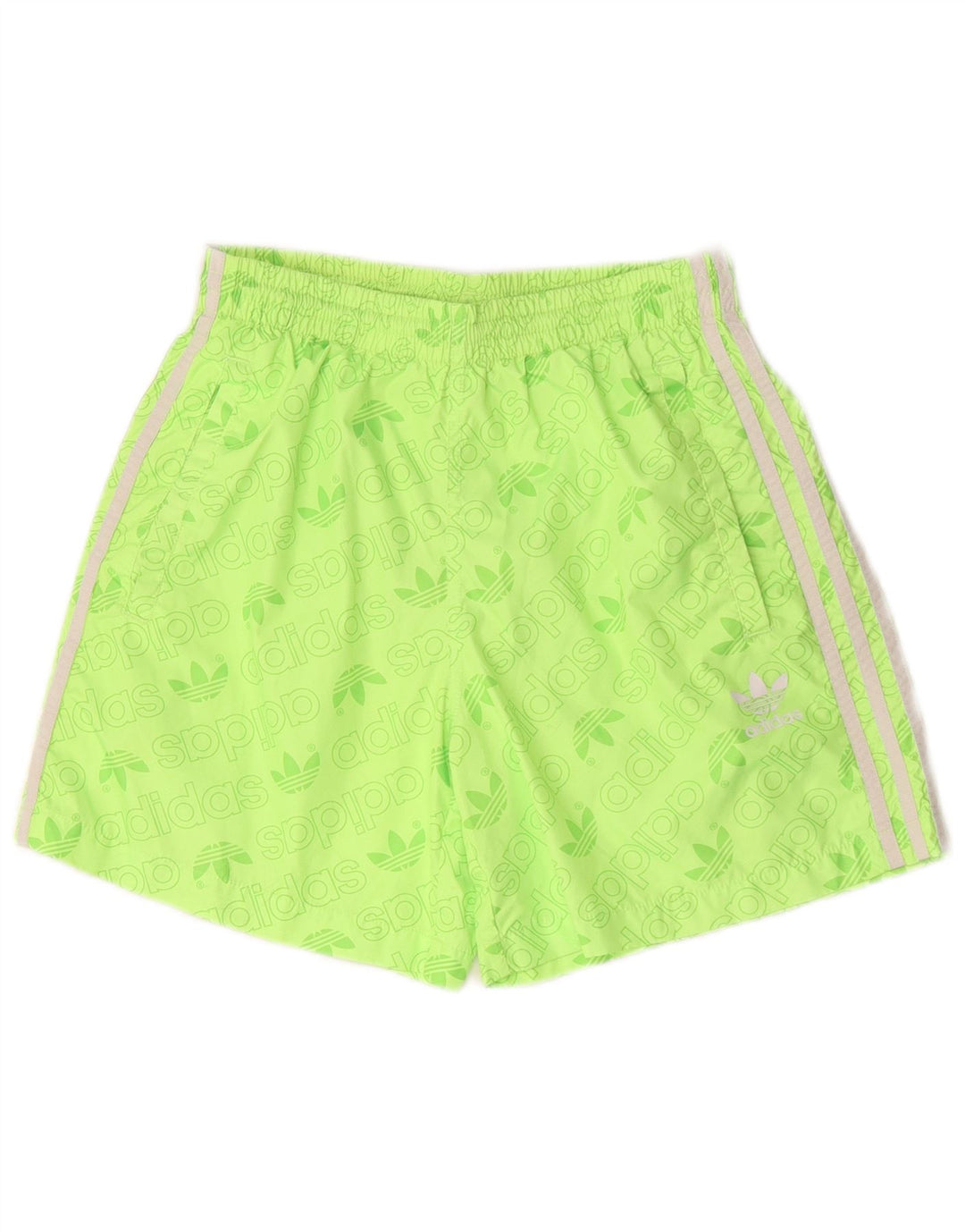 Adidas Mens Graphic Sport Shorts Small  Green Polyester