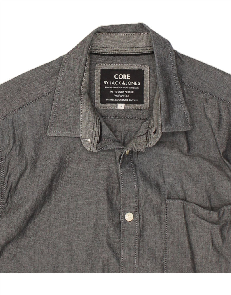 JACK & JONES Mens Shirt Small Grey | Vintage Jack & Jones | Thrift | Second-Hand Jack & Jones | Used Clothing | Messina Hembry 