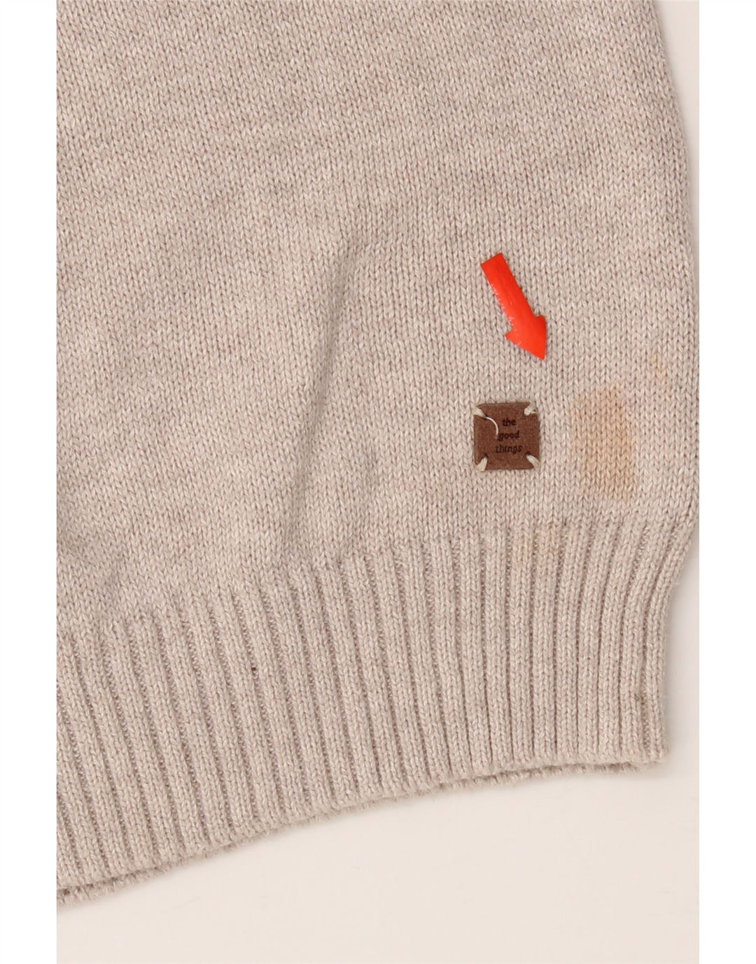 Zara Boys Zip Neck Jumper Sweater 13-14 Years Beige