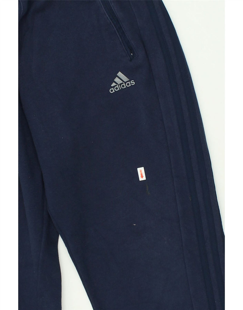 ADIDAS Mens Climalite Tracksuit Trousers Medium Navy Blue Cotton | Vintage Adidas | Thrift | Second-Hand Adidas | Used Clothing | Messina Hembry 