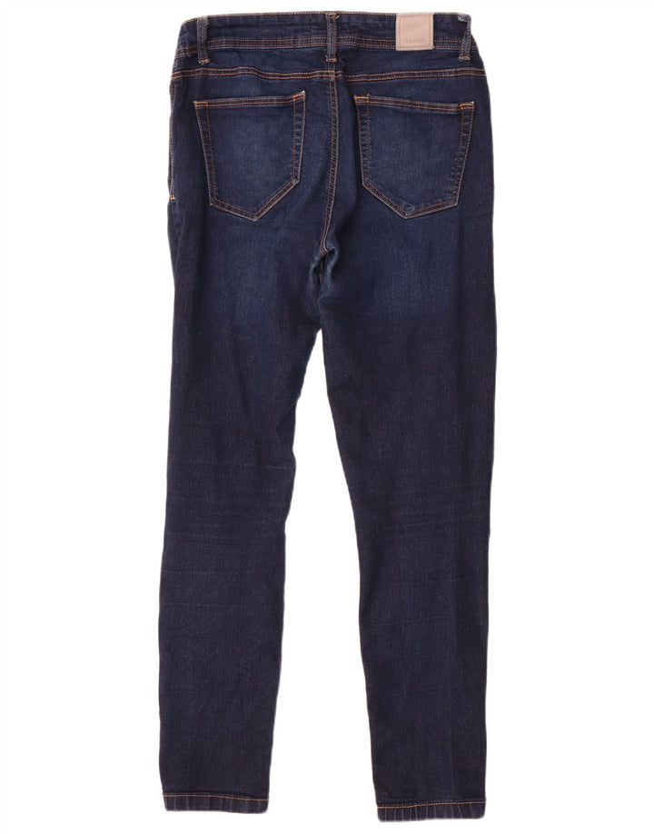 BENCH Womens Skinny Jeans W29 L30 Navy Blue Cotton