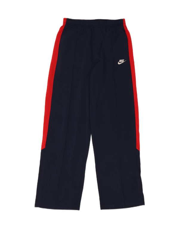 Nike Girls Tracksuit Trousers 13-14 Years XL Navy Blue Colourblock
