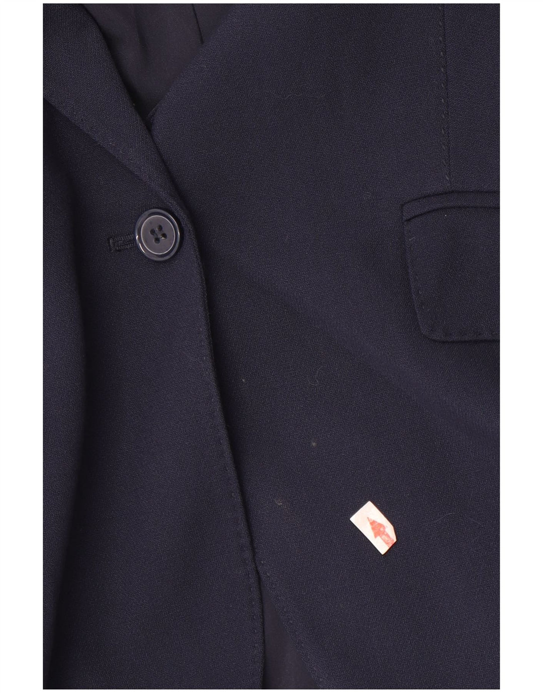 Marks & Spencer Womens 1 Button Blazer Jacket UK 14 Large Navy Blue