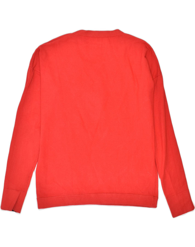 PENNY BLACK Womens Crew Neck Jumper Sweater UK 14 Large Red Cotton | Vintage | Thrift | Second-Hand | Used Clothing | Messina Hembry 