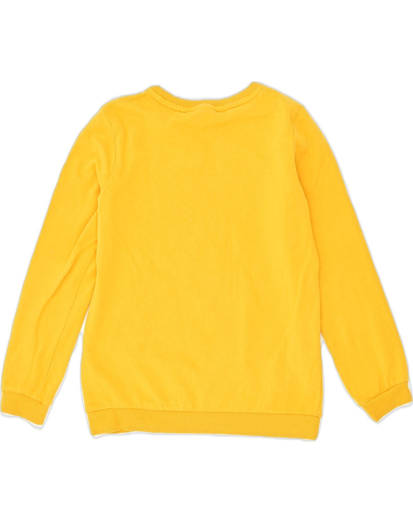 VINTAGE Girls Graphic Sweatshirt Jumper 9-10 Years Yellow Cotton | Vintage Vintage | Thrift | Second-Hand Vintage | Used Clothing | Messina Hembry 