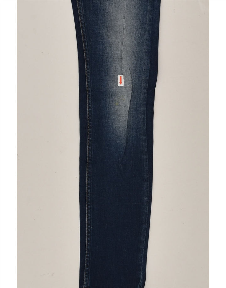 PEPE JEANS Girls Skinny Jeans 8-9 Years XS W24 L26 Navy Blue Cotton | Vintage PEPE Jeans | Thrift | Second-Hand PEPE Jeans | Used Clothing | Messina Hembry 
