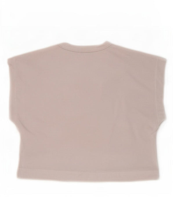 Zara Womens Crop T-Shirt Top UK 10 Small White Cotton