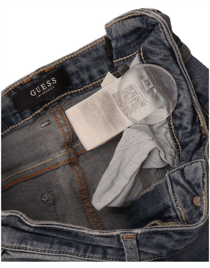 Guess Womens Annette Skinny Jeans W29 L26 Blue Cotton