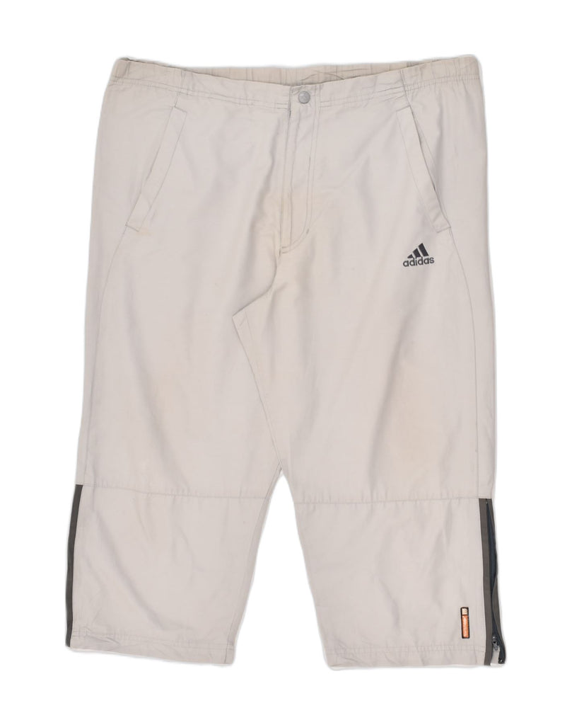 ADIDAS Mens Sport Shorts W34 Large Grey Cotton | Vintage Adidas | Thrift | Second-Hand Adidas | Used Clothing | Messina Hembry 